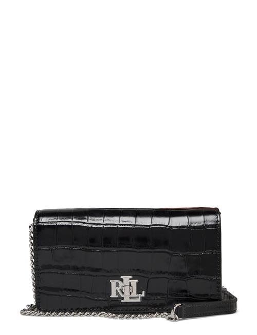 Embossed Crossbody Turn-Lock Tech Case Lauren Ralph Lauren Black