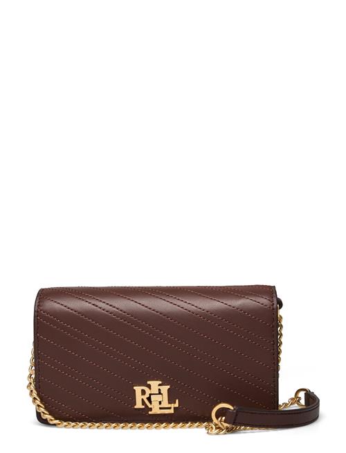 Stitched Crossbody Turn-Lock Tech Case Lauren Ralph Lauren Brown