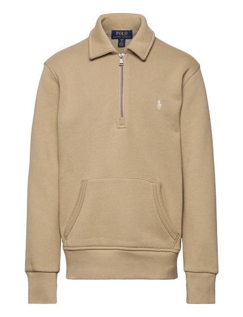 Fleece Quarter-Zip Pullover Ralph Lauren Kids Khaki