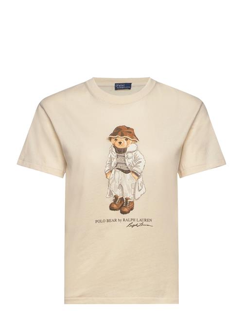 Se Polo Bear Logo Cotton Jersey Tee Polo Ralph Lauren Beige ved Booztlet