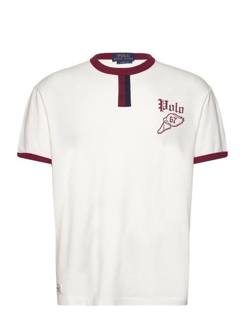 Classic Fit Logo Slub Jersey T-Shirt Polo Ralph Lauren White