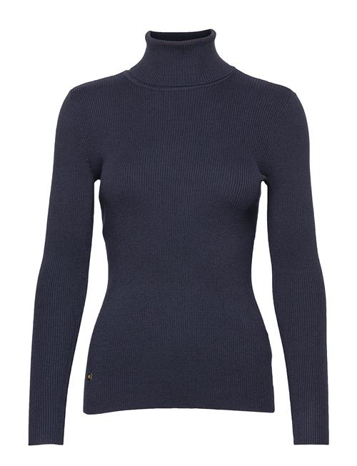 Stretch Cotton Modl-L/S Turtle Neck Lauren Ralph Lauren Blue