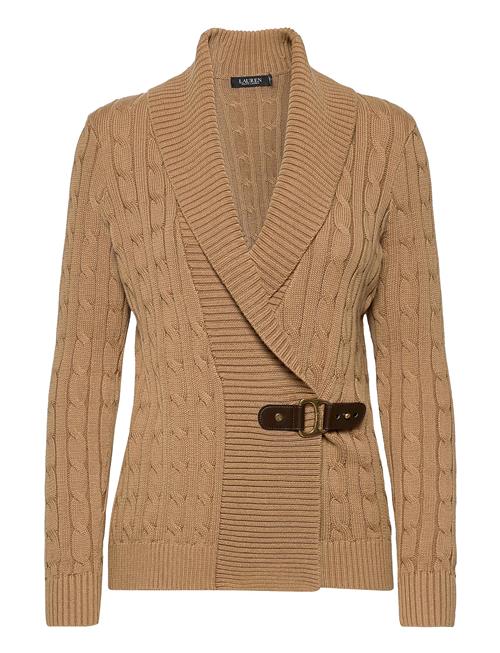 Buckled Cotton Sweater Lauren Ralph Lauren Brown