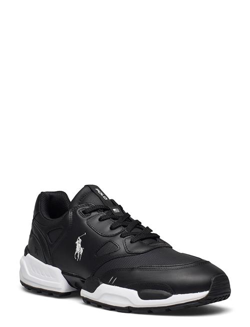 Jogger Leather-Paneled Sneaker Polo Ralph Lauren Black