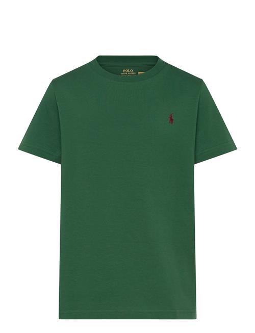 Cotton Jersey Crewneck Tee Ralph Lauren Kids Green