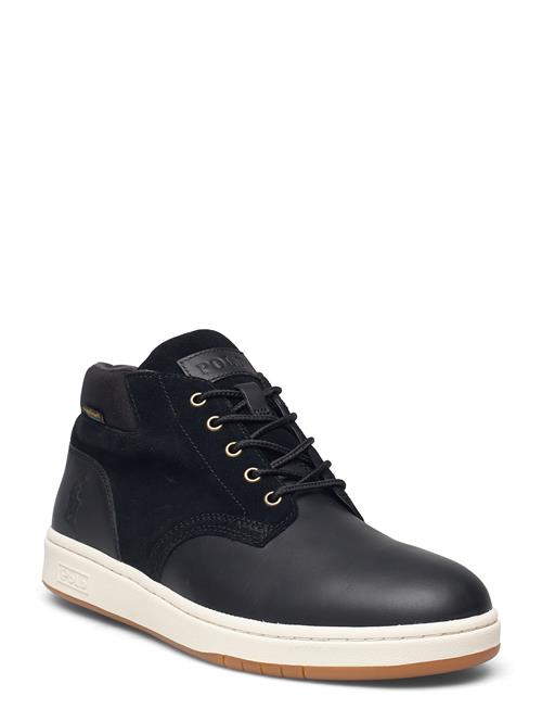 Waterproof Leather-Suede Sneaker Boot Polo Ralph Lauren Black