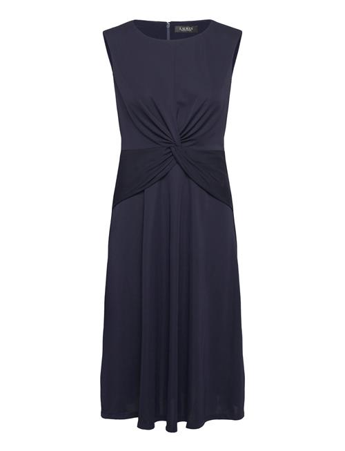 Twist-Front Jersey Dress Lauren Ralph Lauren Navy