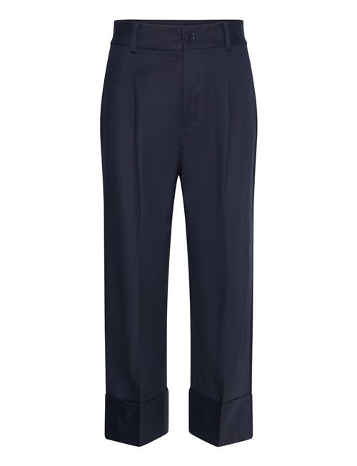 Double-Faced Stretch Cotton Ankle Pant Lauren Ralph Lauren Navy