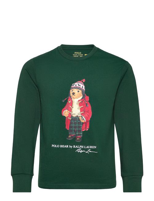 Polo Bear Cotton Long-Sleeve Tee Ralph Lauren Kids Green