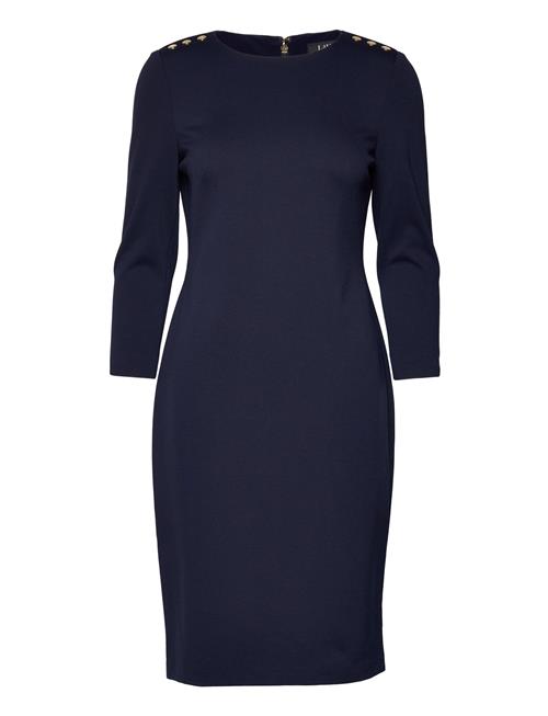 Ponte Three-Quarter-Sleeve Dress Lauren Ralph Lauren Navy