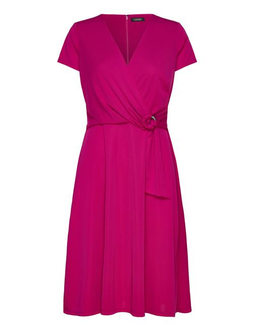 Surplice Jersey Dress Lauren Ralph Lauren Pink