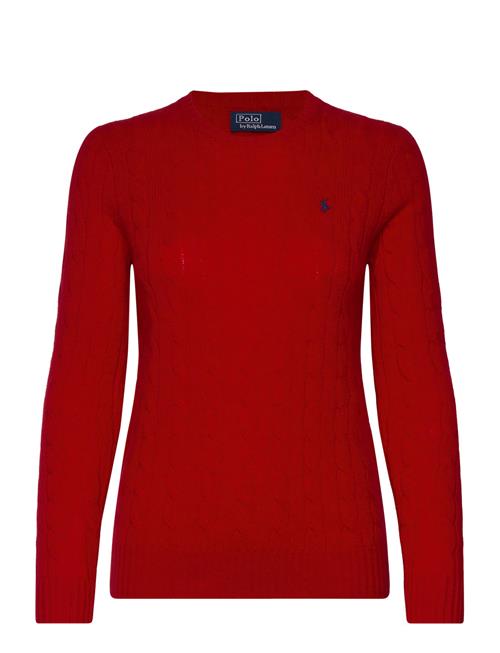 Cable-Knit Wool-Cashmere Sweater Polo Ralph Lauren Red