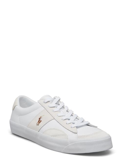 Sayer Canvas & Suede Sneaker Polo Ralph Lauren White