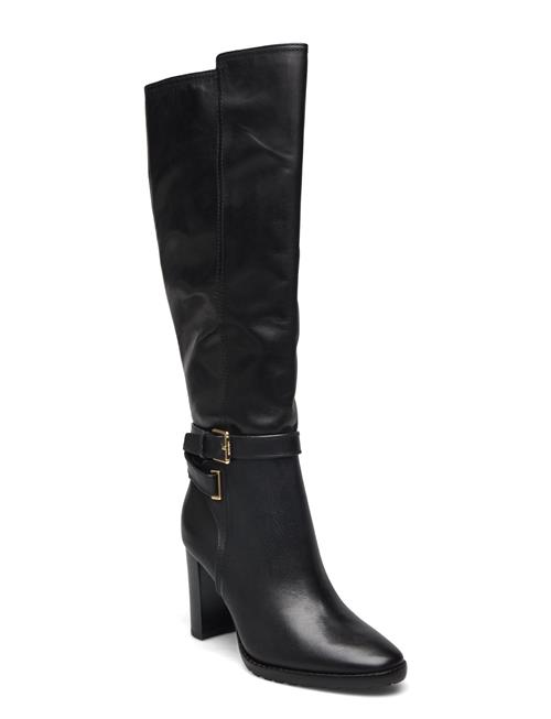 Manchester Burnished Leather Tall Boot Lauren Ralph Lauren Black