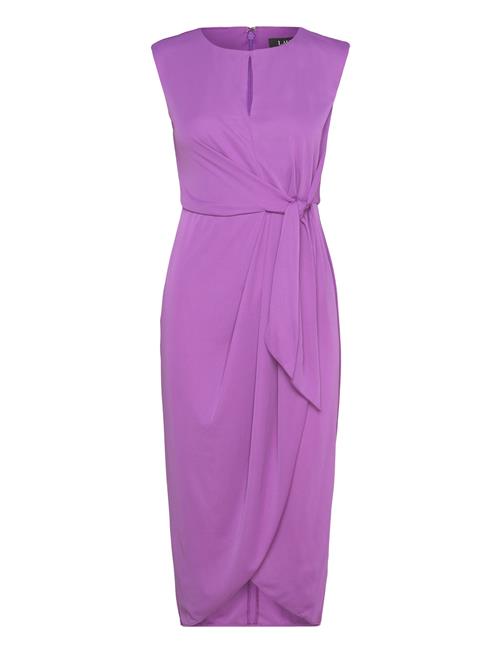 Stretch Jersey Tie-Front Dress Lauren Ralph Lauren Purple