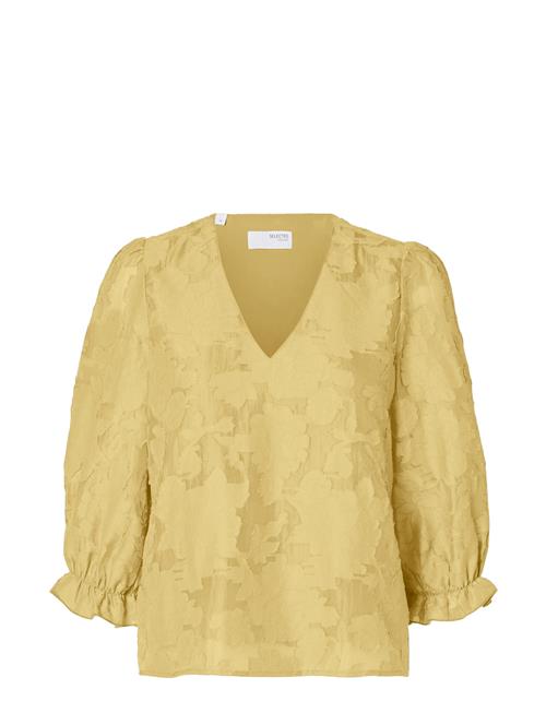 Slfcathi-Sadie 3/4 Top Ff Selected Femme Yellow