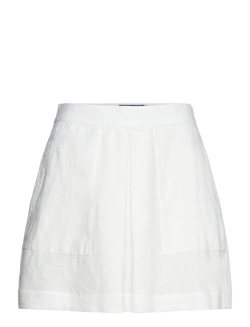 Linen Miniskirt Polo Ralph Lauren White