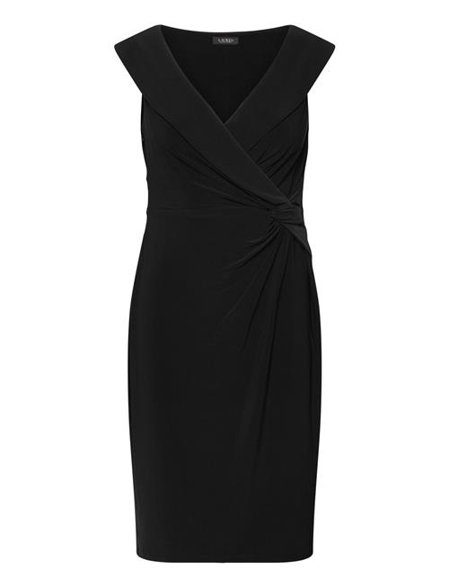 Jersey Off-The-Shoulder Cocktail Dress Lauren Ralph Lauren Black