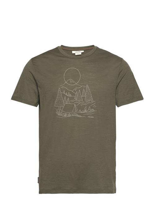 M Mer 150 Tech Lite Iii Ss Tee Sunset Ca Icebreaker Khaki