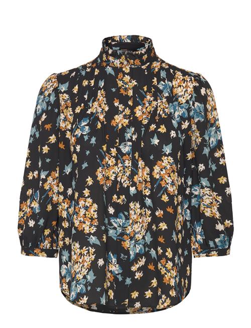 Floral Georgette Blouson-Sleeve Shirt Lauren Ralph Lauren Black