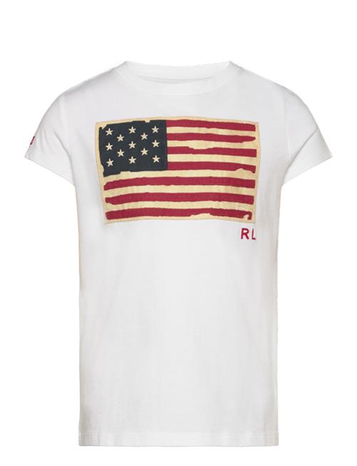 Flag Cotton Jersey Tee Ralph Lauren Kids White