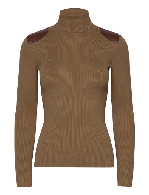 Stretch Cotton Modl-Ls Sweater Lauren Ralph Lauren Brown