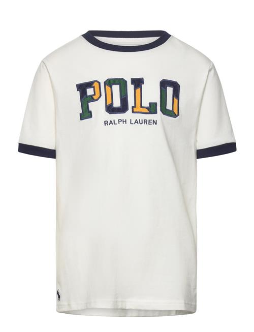 Corduroy-Logo Cotton Jersey Tee Ralph Lauren Kids White