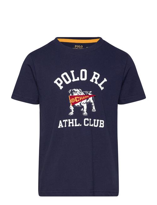 Cotton Jersey Graphic Tee Ralph Lauren Kids Navy