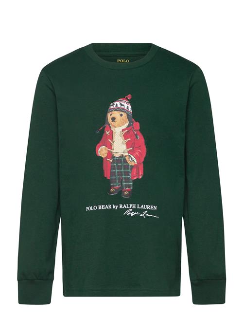 Polo Bear Cotton Long-Sleeve Tee Ralph Lauren Kids Green