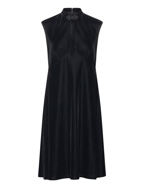 Velvet Cap-Sleeve Dress Lauren Ralph Lauren Black