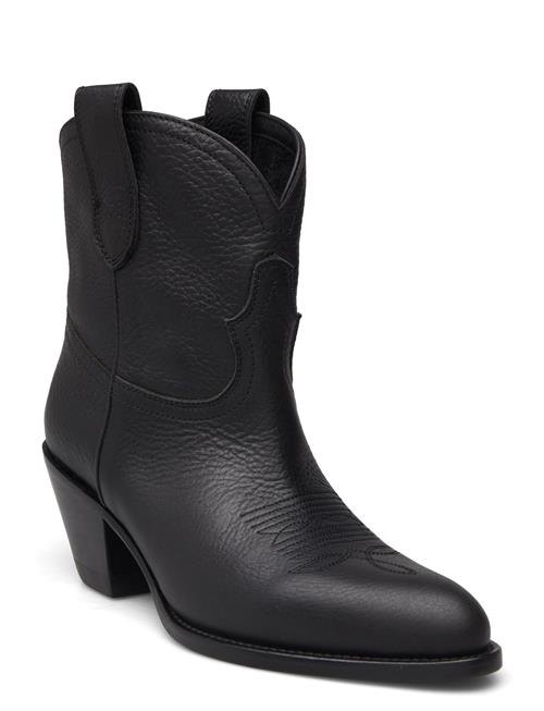 Leather Western Boot Polo Ralph Lauren Black