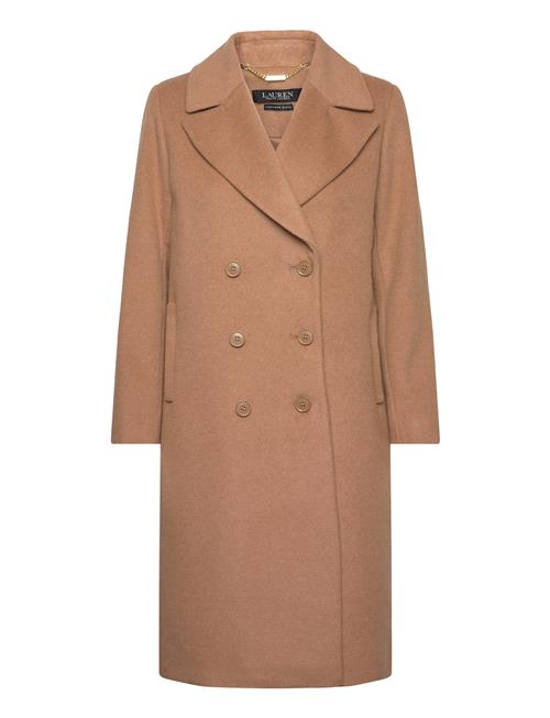 Wool-Blend Double-Breasted Coat Lauren Ralph Lauren Beige