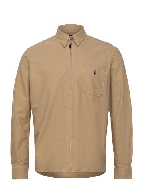 Garment-Dyed Oxford Overshirt Polo Ralph Lauren Beige