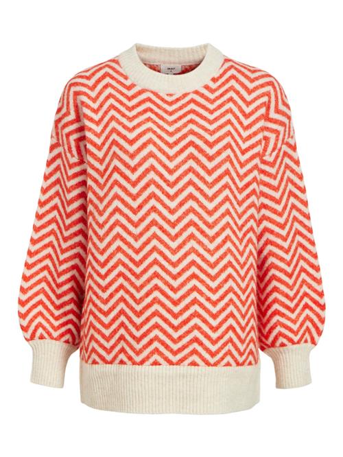 Se OBJECT Pullover 'Lucia'  creme / orangerød ved About You