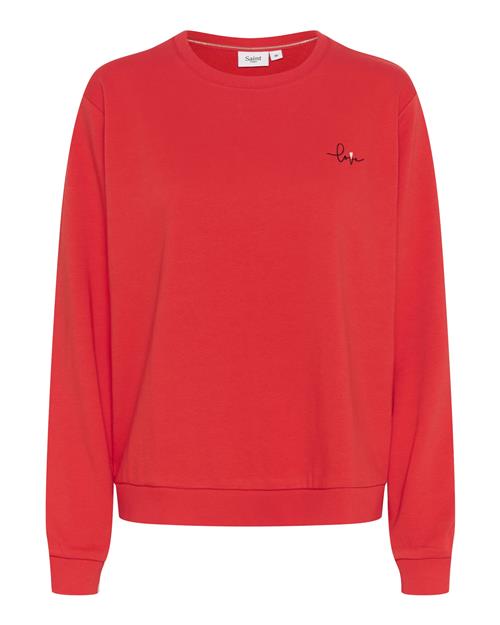 SAINT TROPEZ Sweatshirt 'Jetti'  rød