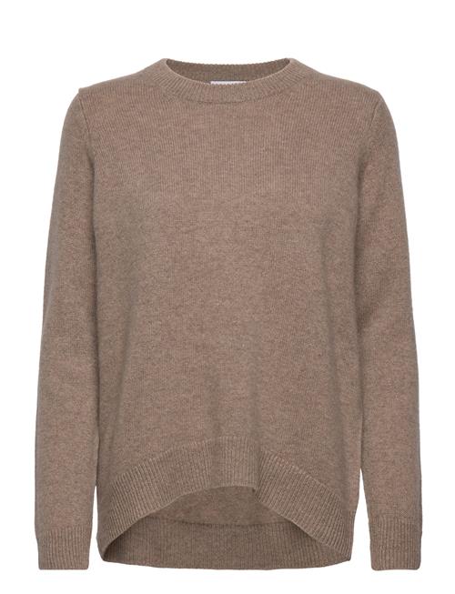 Straight O-Neck Sweater Davida Cashmere Beige