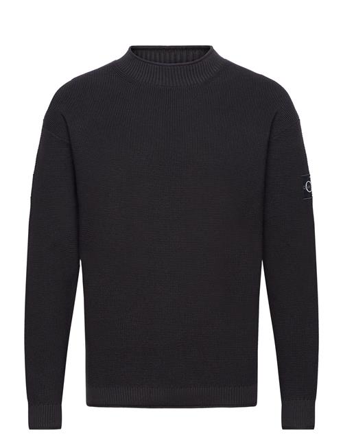 Badge Relaxed Sweater Calvin Klein Jeans Black