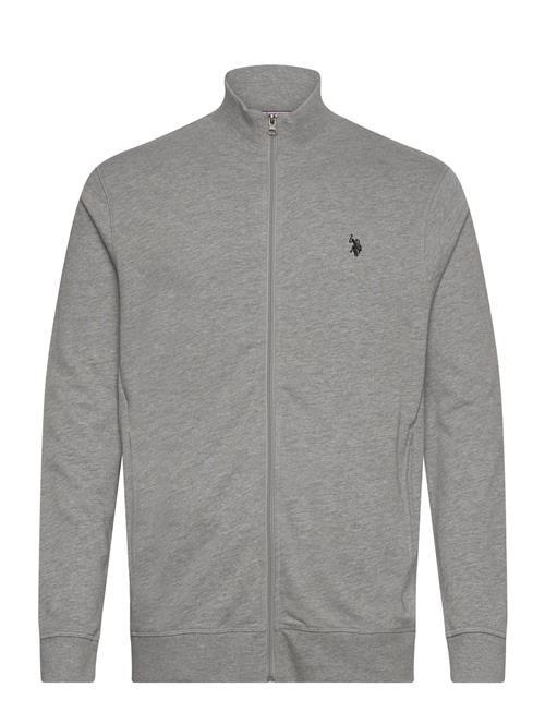 Uspa Sweat Collar/Zip Eran Men U.S. Polo Assn. Grey