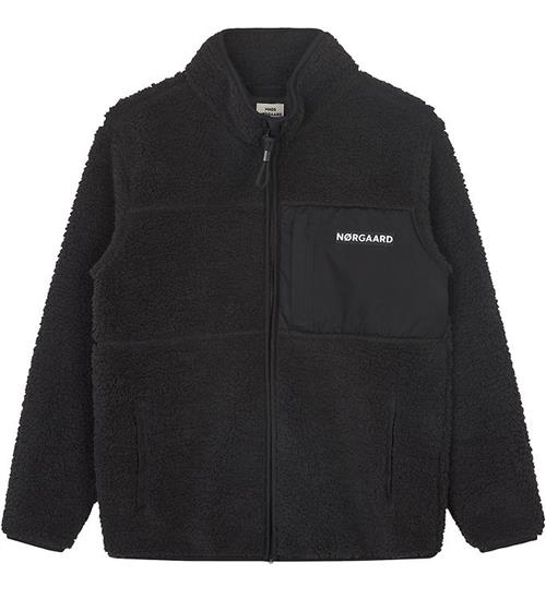 Mads Nørgaard Fleecejakke - Teddy Fleece Jeffo Jacket - Jet Blac