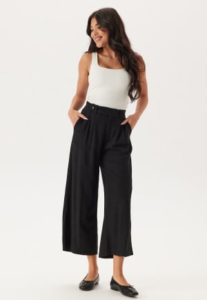 Happy Holly Linen Pants Black 52/54