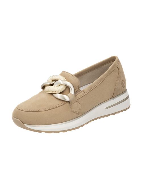 REMONTE Slipper  camel / lysebeige / sølv