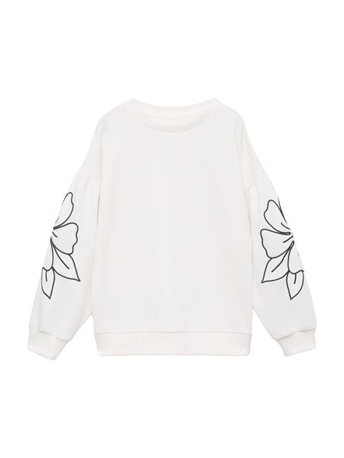 Se MANGO KIDS Sweatshirt 'PETUNIA'  sort / offwhite ved About You