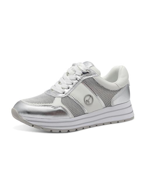 Tamaris Sneaker low  sølv / hvid