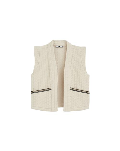 WE Fashion Vest  brun / sort / hvid