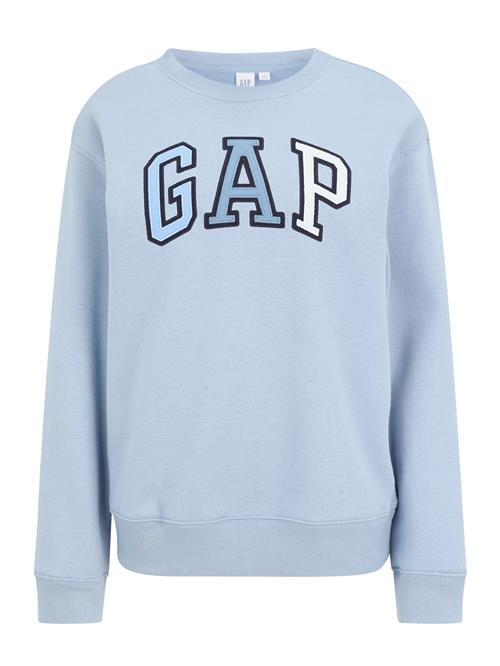 Se Gap Tall Sweatshirt 'HERITAGE'  røgblå / lyseblå / sort / hvid ved About You