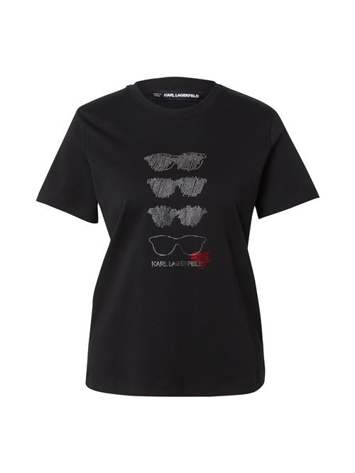 Karl Lagerfeld Shirts 'SUNGLASSES'  cranberry / sort / sølv