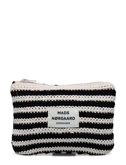 Milli Crochet Stripe Pouch Mads Nørgaard Black