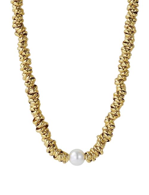 Velvet Pearl Necklace Gold Bud To Rose Gold