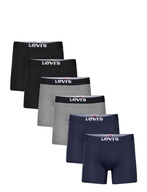 Levis Men Solid Basic Boxer Brief Org Co 6P Ecom Levi's® Navy