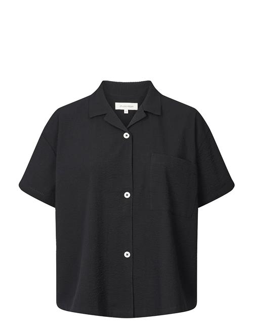 Victoria Shirt - Seersucker STUDIO FEDER Black